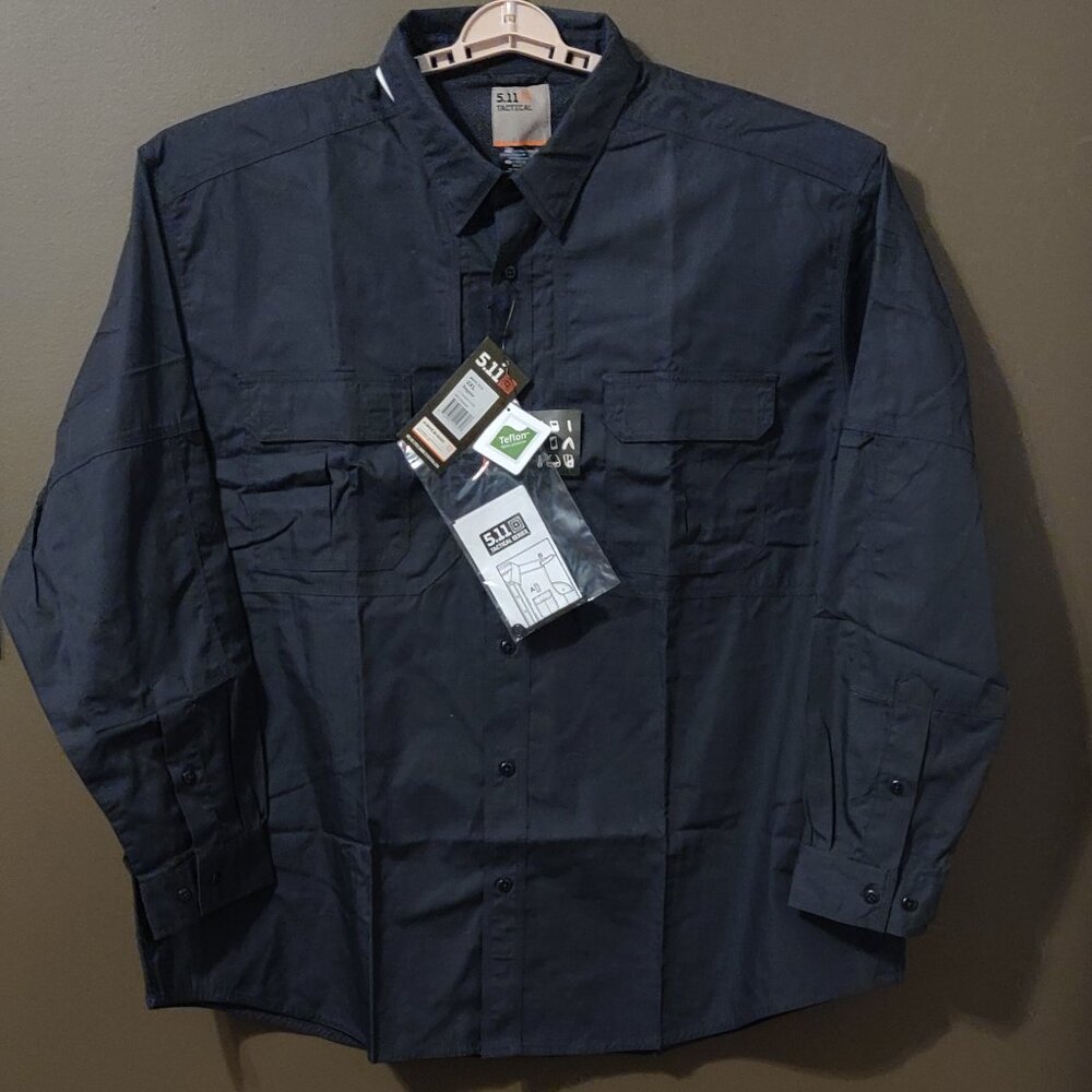 5.11 Taclite Pro L/S Charcoal Grey Men's Shirt 3XL Reg NEW WITH TAGS